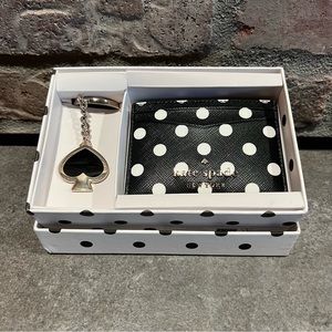 NWOT Kate Spade Card Case and Key Fob Set